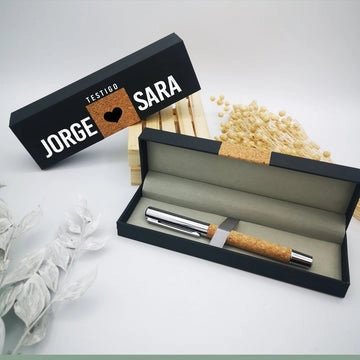 Bolígrafo en estuche como regalo práctico para testigo de boda - de moi a toi