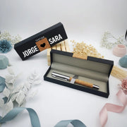 Bolígrafo en estuche como regalo práctico para testigo de boda - de moi a toi