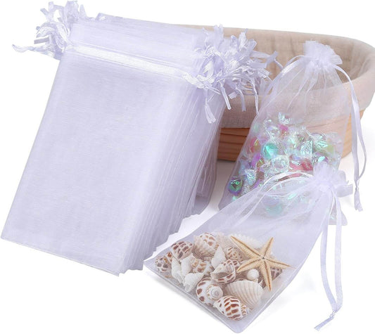 Bolsas de organza blancas | Pack de 10 unidades