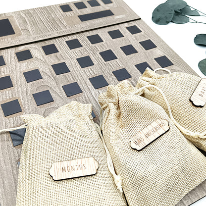 Calendario Montessori con soporte vertical — regalo perfecto para maestros y maestras