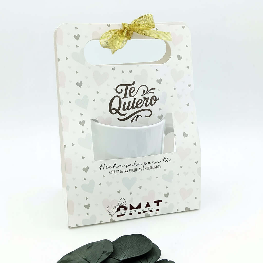 Caja de regalo para taza personalizada amor