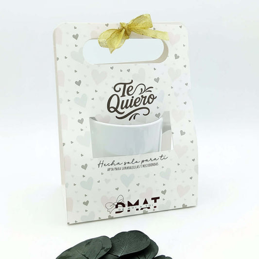 Caja de regalo para taza personalizada amor