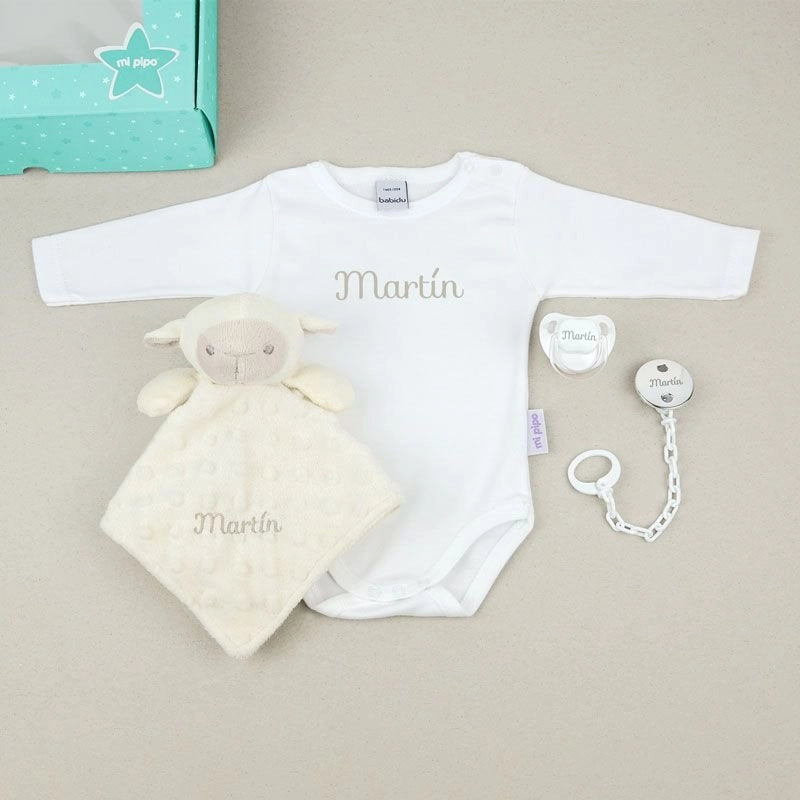 Caja de regalo para bebé, nacimientos y embarazadas personalizado con nombre