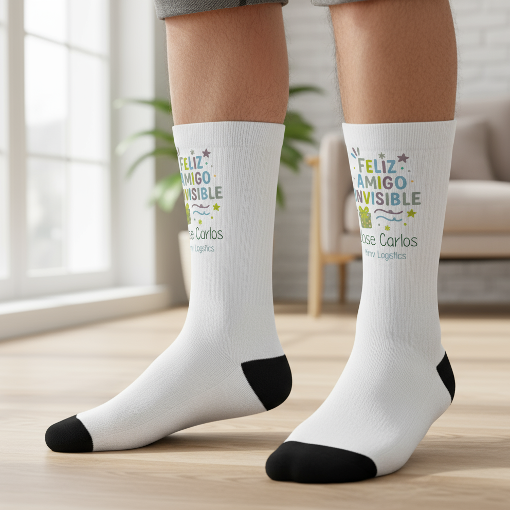 Calcetiens personalizados para regalar en amigo invisible navidad