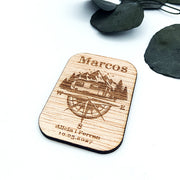 Marcaistios-Detalle personalizado para invitados con estilo aventurero