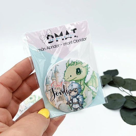 Chapa abridor con imán - Caballero (Últimas unidades)