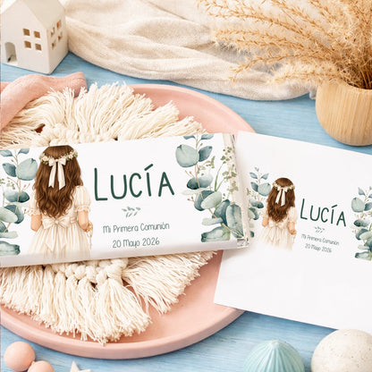 Chocolatina personalizada comunión
