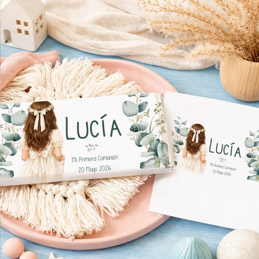 Chocolatina personalizada comunión
