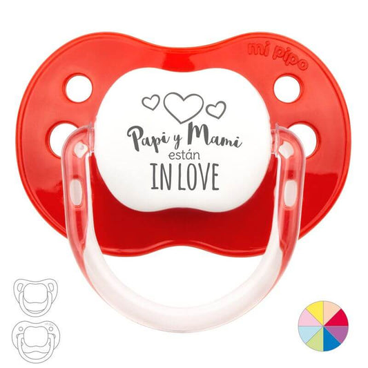 Chupete Personalizado San Valentín Tetina +6M - Diseños Amor Bebé