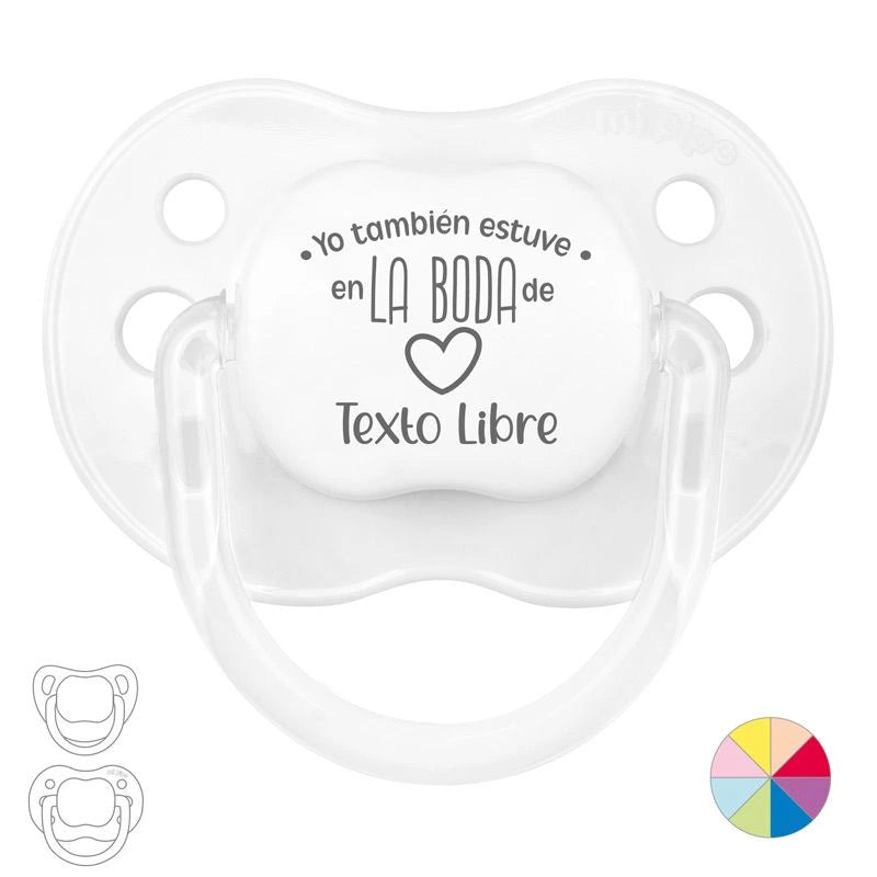 Chupete personalizado yo también estuve en la boda de