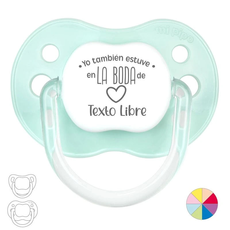 Chupete personalizado yo también estuve en la boda de