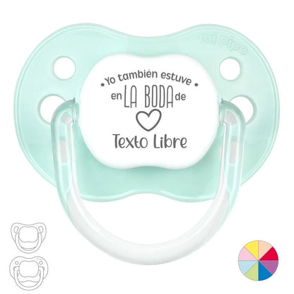Chupete personalizado yo también estuve en la boda de