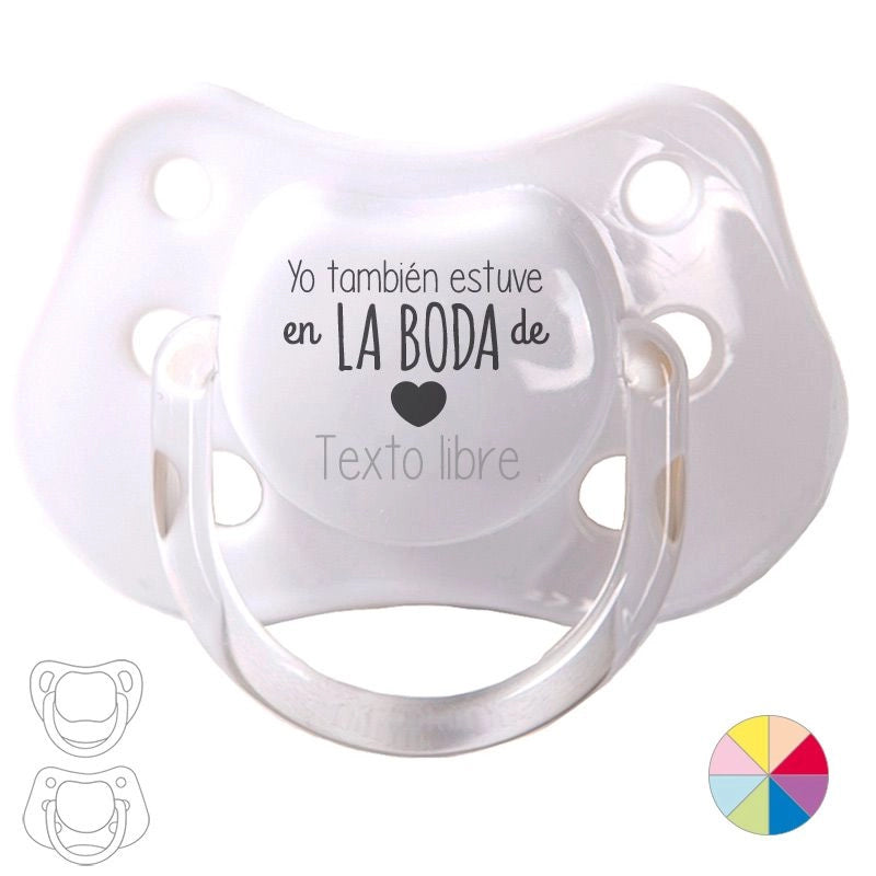 Chupete personalizado yo también estuve en la boda de - Regalo original personalizado - DE MOI À TOI