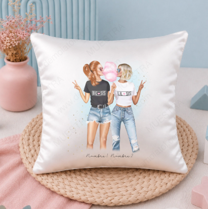 Regalo original personalizado para amigas con ilustración editable