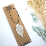 Colgante Hojas naturales - Plata - Regalo original personalizado - DE MOI À TOI
