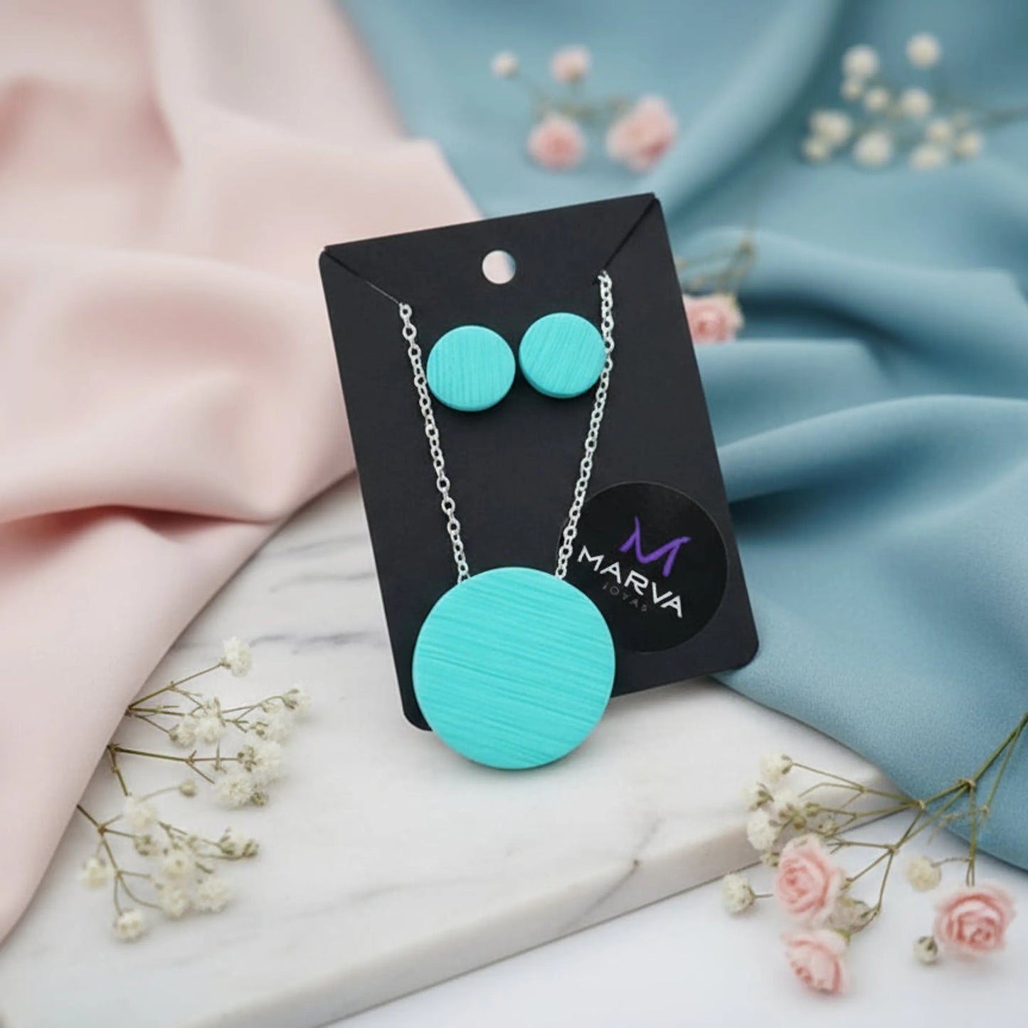 Collar artesanal turquesa hecho a mano – Joya única – De moi à toi