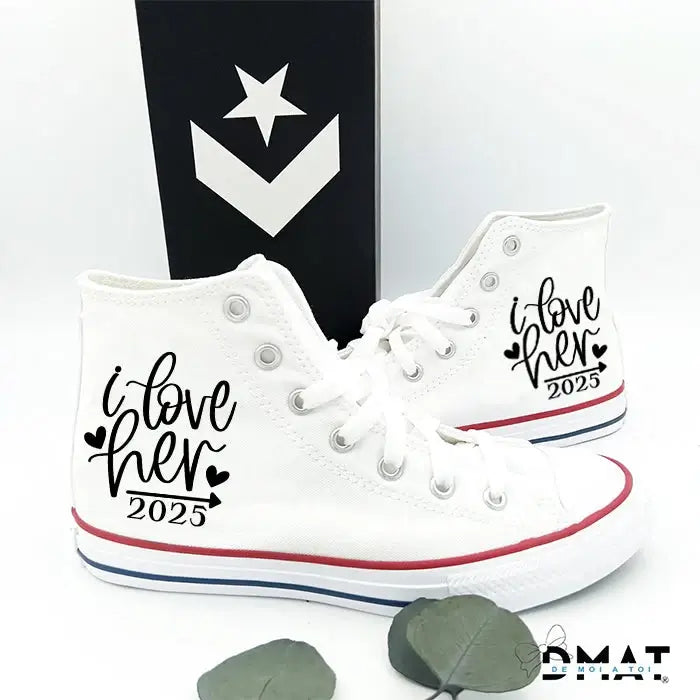 Zapatillas Personalizadas para Boda | Converse con Nombres y Fecha