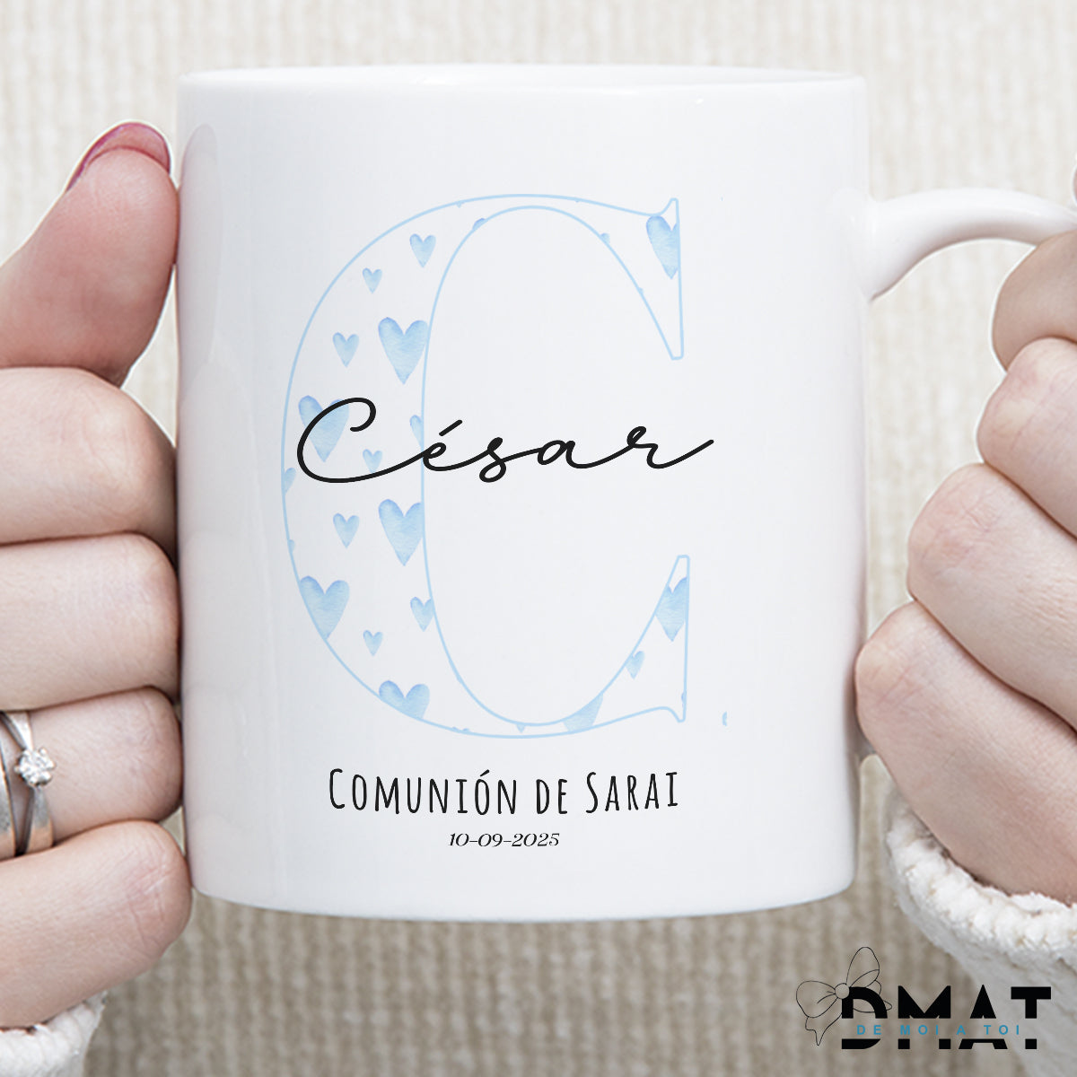 Regalo personalizado y económico para invitados de bautizo