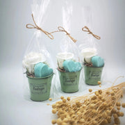 Cubito de latón con rosa y jabón - Regalo original personalizado - DE MOI À TOI