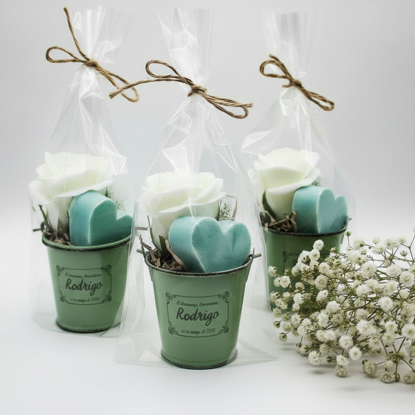 Detalle de jabón original para invitados de comunión