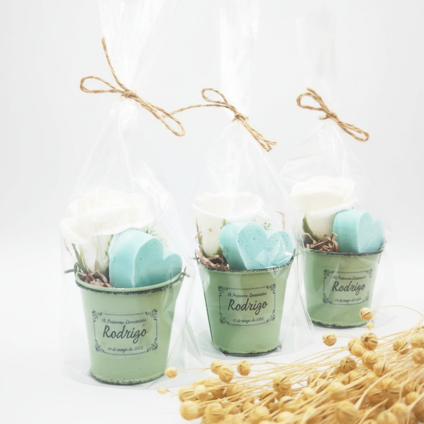 Detalle de jabón original para invitados de comunión