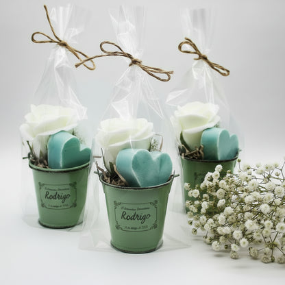 Detalle de jabón original para invitados de comunión