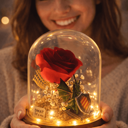 Regalo de sant jordi original con luz y artesano