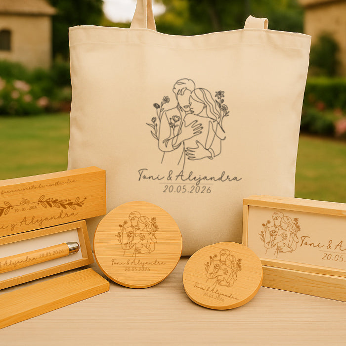 Detalles personalizados para invitados de boda