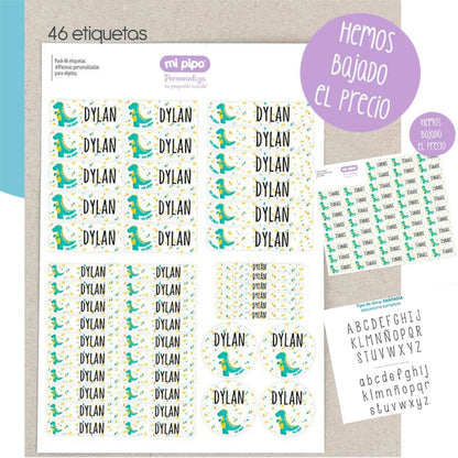 etiquetas objetos para niños con nombres
