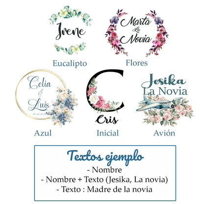 Zapatillas de estar por casa personalizadas con nombre para novia y mujer