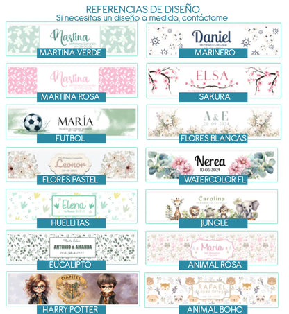 Etiquetas para botellas de agua personalizadas (pack de 5 uds)