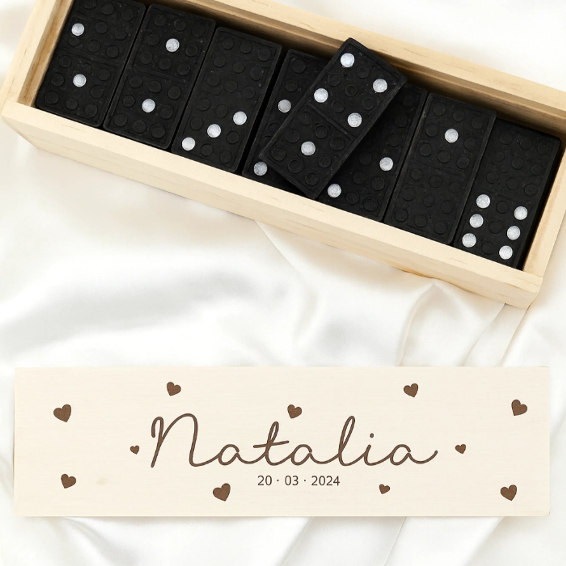 detalle de boda sostenible de madera