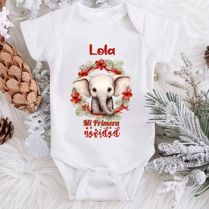 Body Mi Primera navidad- Animalitos (Diseños) -En estuche de regalo