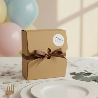 Caja sostenible para regalos perosnalizados en de moi à toi
