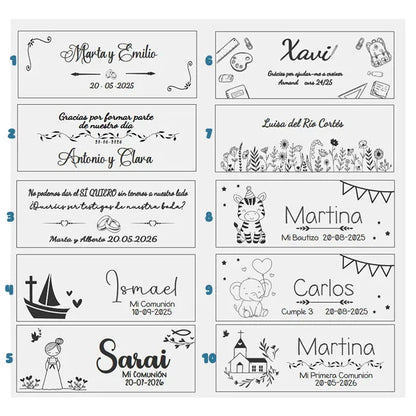 Diseños de grabado para estuche