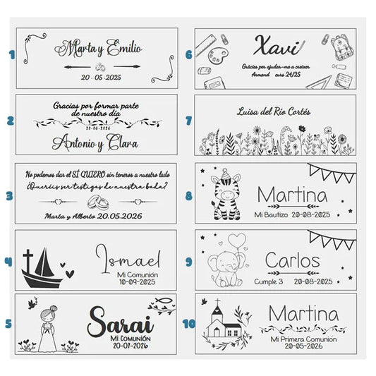 Diseños de grabado para estuche