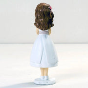 Figura de pastel comunión Niña vestido cortito 16.5 cm - Regalo original personalizado - DE MOI À TOI