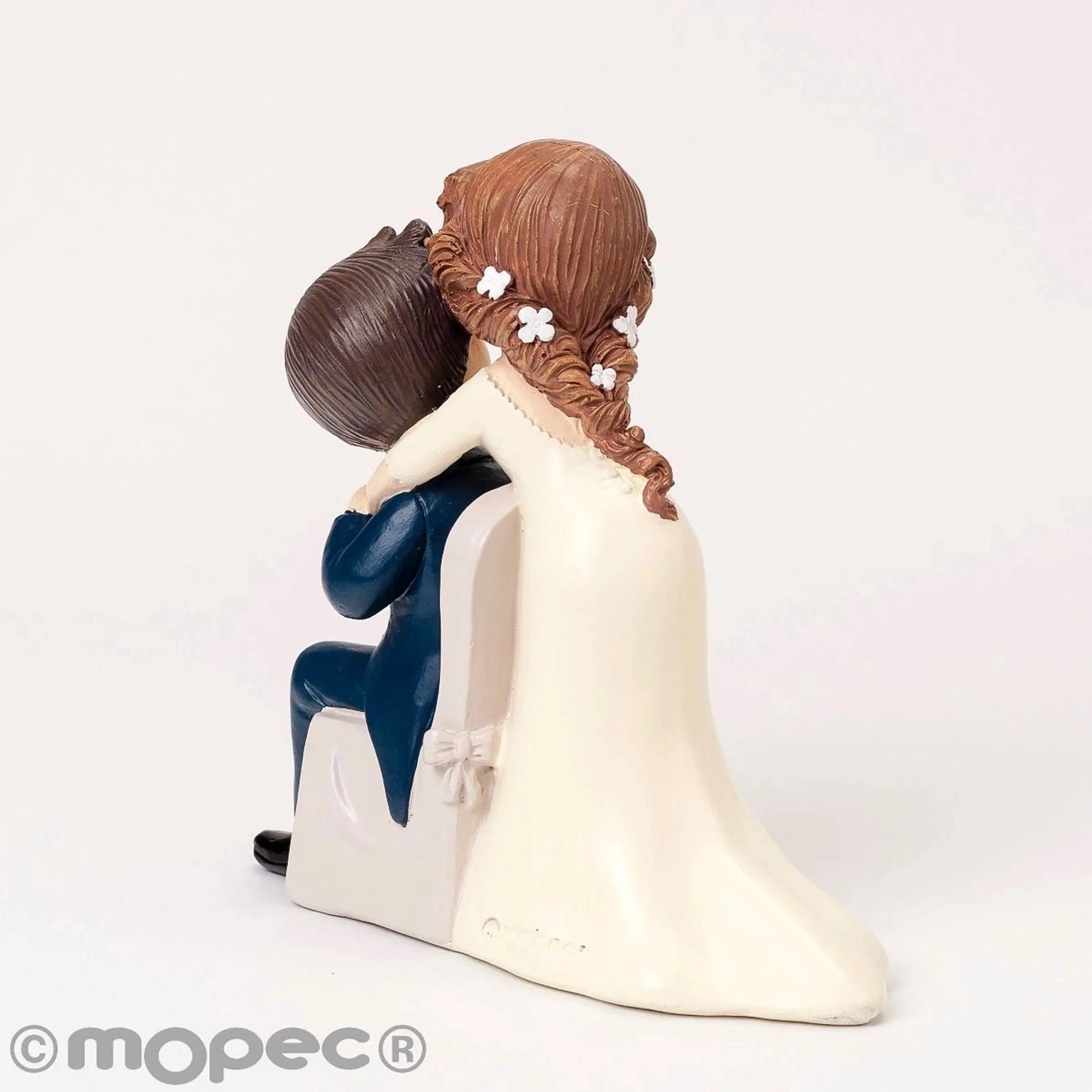 Figura pastel Pop & Fun novio sentado 14x14 cm - Regalo original personalizado - DE MOI À TOI