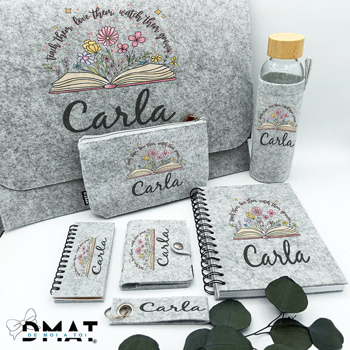 Set de regalo personalizado y original para profesora - De moi a toi