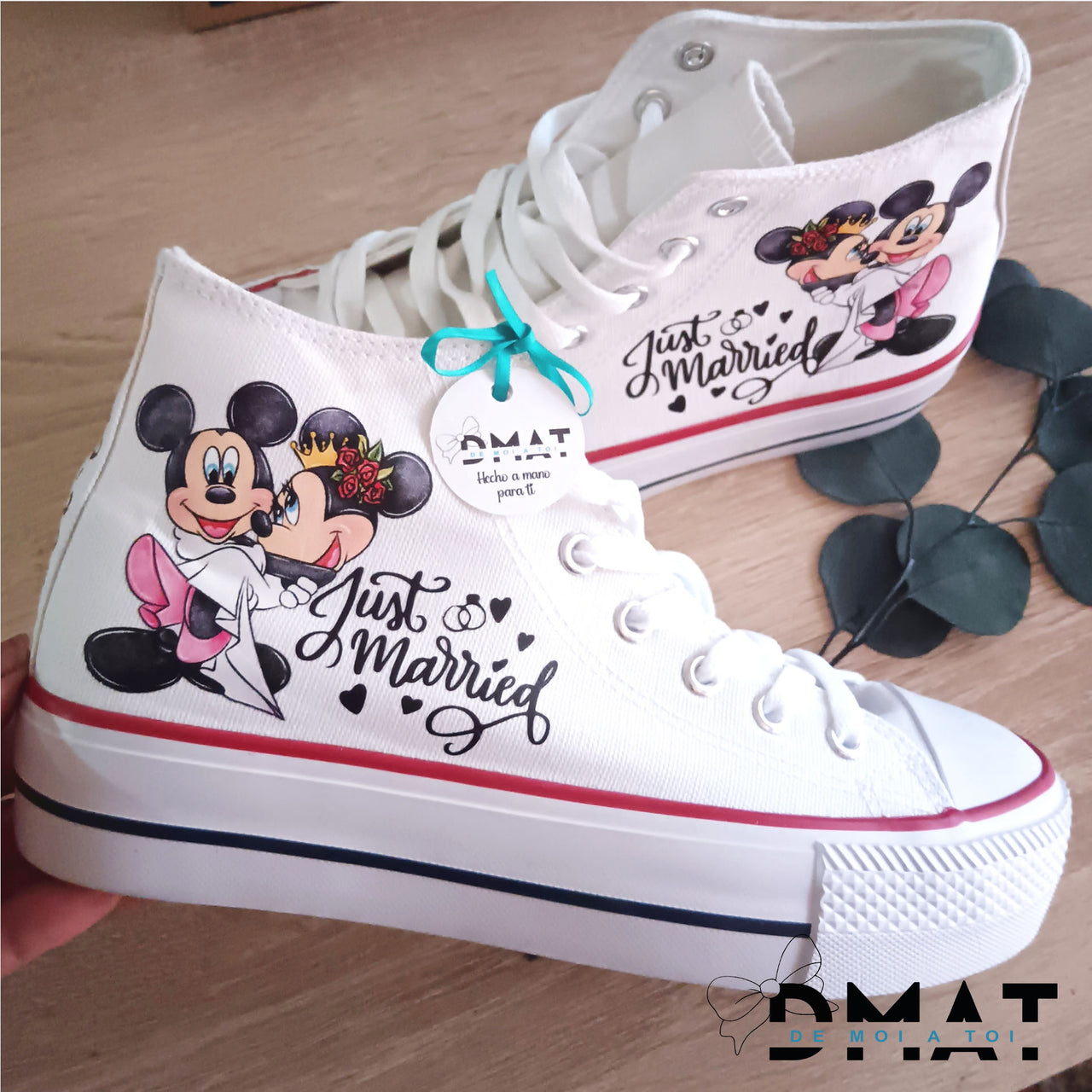 Zapatillas de lona personalizadas - Mickey y minnie