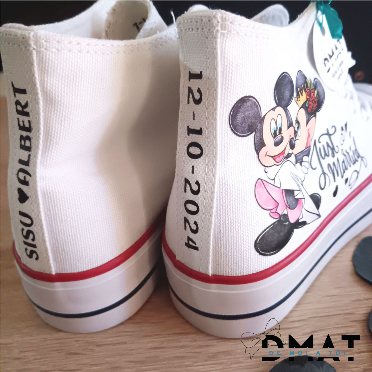 Zapatillas de lona personalizadas - Mickey y minnie