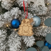 adornos navideños de madera personalizados grabados a láser