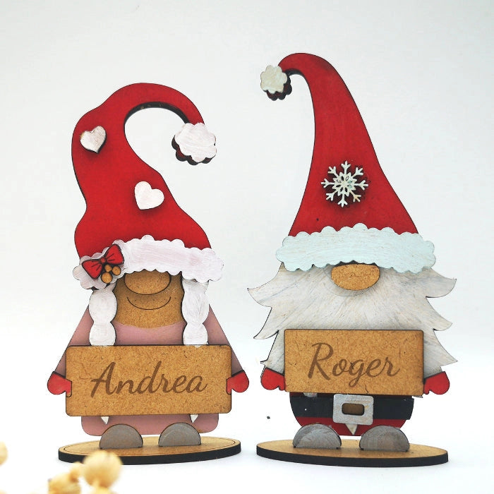 Decoración navideña original gnomos hechos a mano