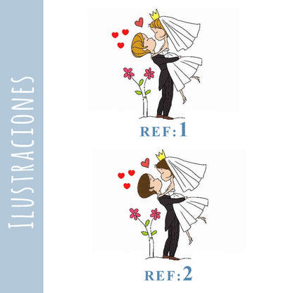 Zapatillas personalizadas boda pareja | Regalo original con nombres
