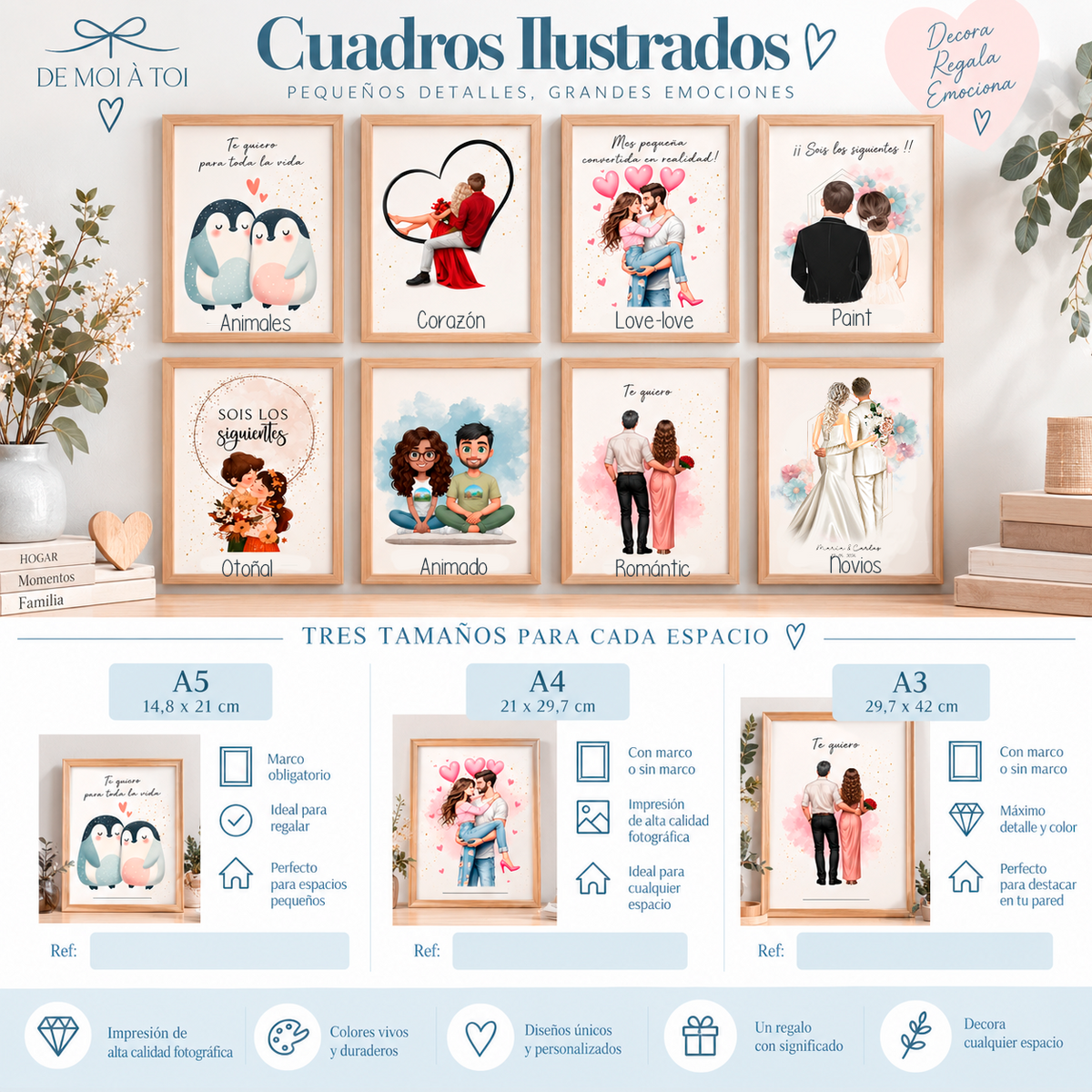 Cuadro o lámina personalizada para "los siguientes en casarse”