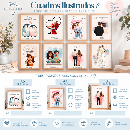 Cuadro o lámina personalizada para "los siguientes en casarse”