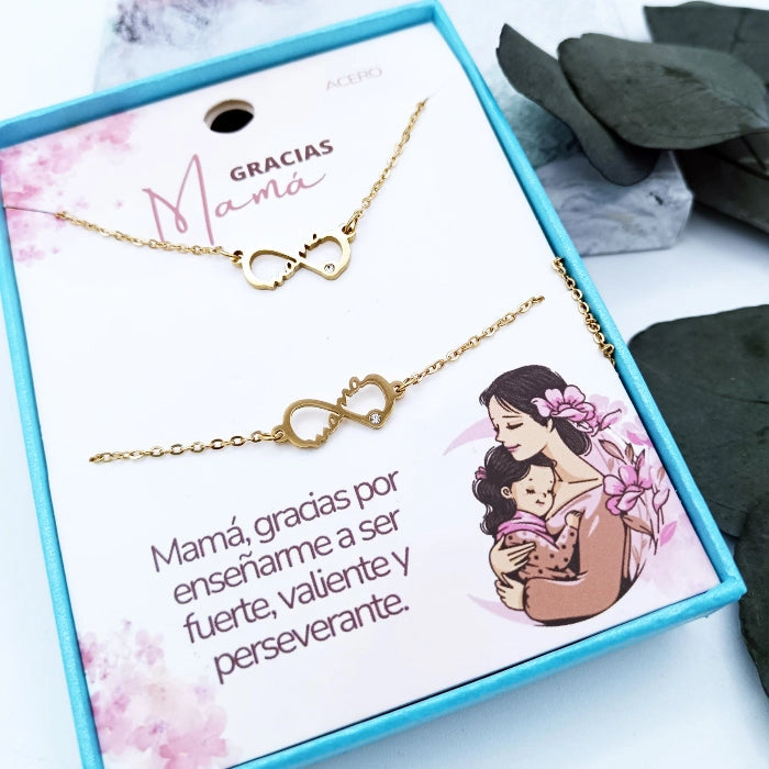 collar y pulsera para regalar a madre