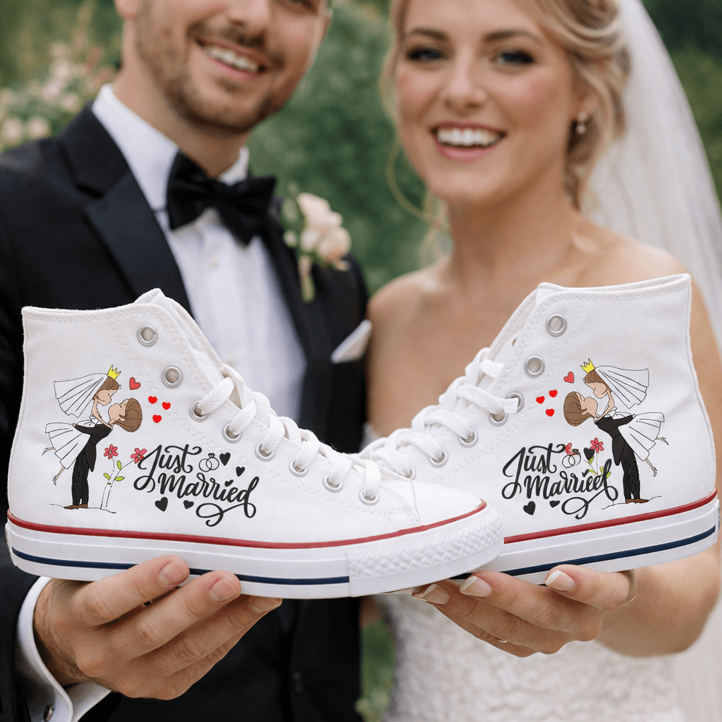 zapatillas boda just married personalizadas