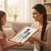 lámina personalizada madre e hijos – regalo original – De moi à toi 