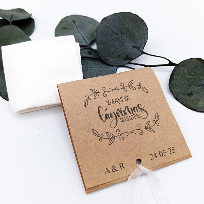 lágrimas de felicidad boda con pañuelo